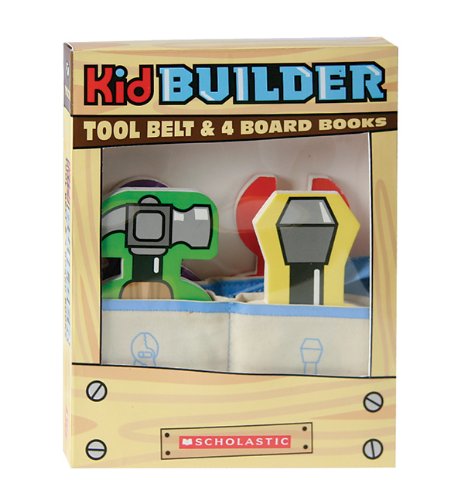 Kid Builder Tool Belt & 4 Board Books