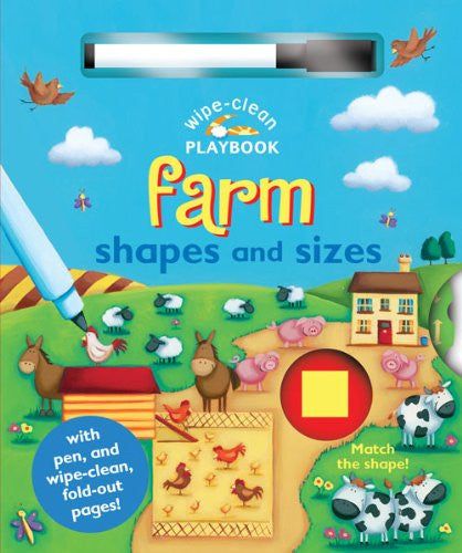 Wipe Clean Playbook Farm Shapes & Sizes
