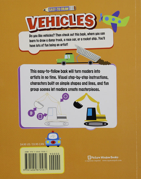 How To Draw Vehicles: Activity Book For Kids Age 2-4/4-8/8-12/Easy  Beginners Guide Drawing Vehicle (Paperback)