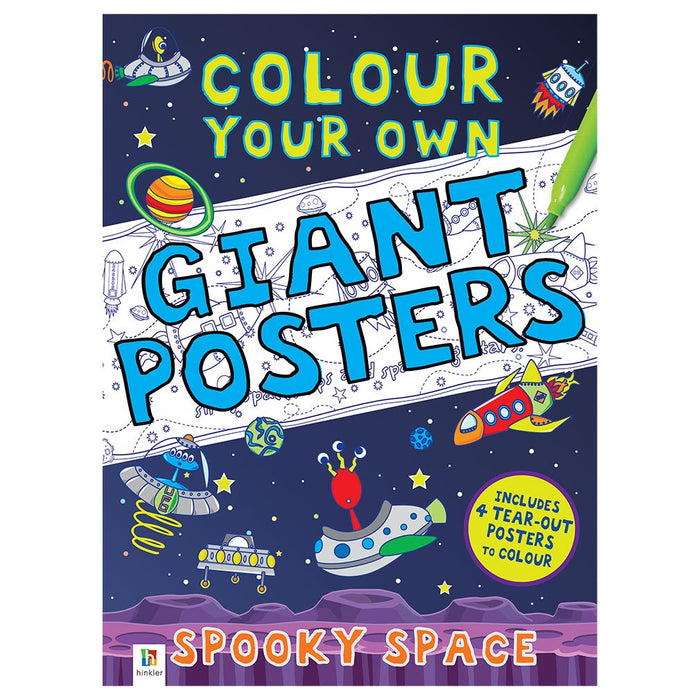 Colour Your Own Giant Posters : Spooky Space