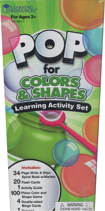 Pop For Colors & Shapes Learning Activity Set