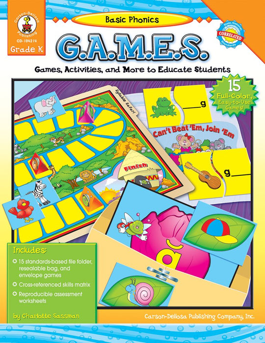 Basic Phonics G.A.M.E.S Grade K