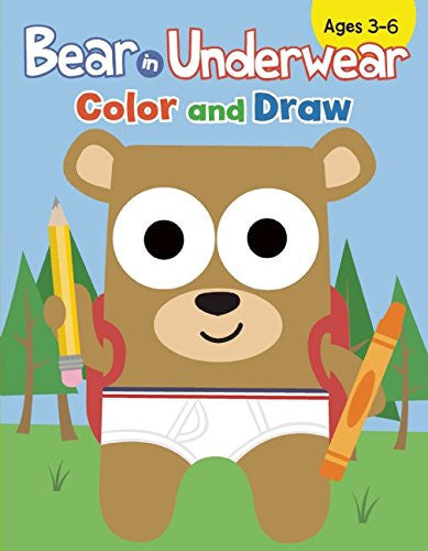 Bear In Underwear Color And Draw