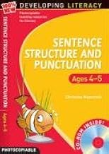 Developing Literacy Sentence Structure & Punctuation Ages 4-5