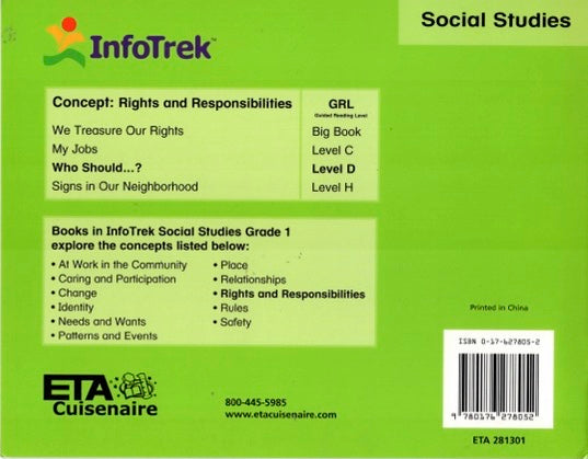 Infotrek Social Studies: Who Should... ?