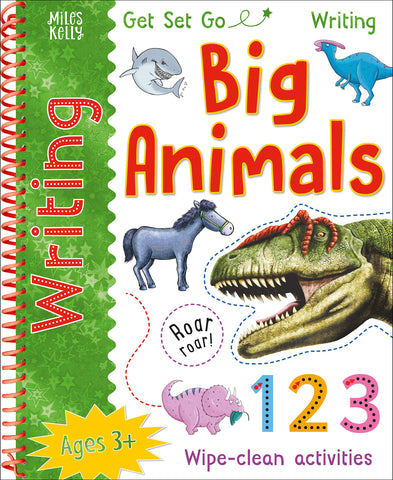 Get Set Go Writing : Big Animals Wipe Clean Activities (Ages 3+)