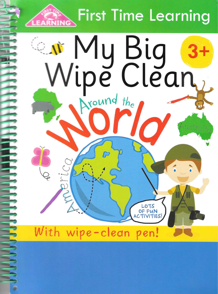 First Time Learning : My Big Wipe Clean - Around The World (Age 3+)