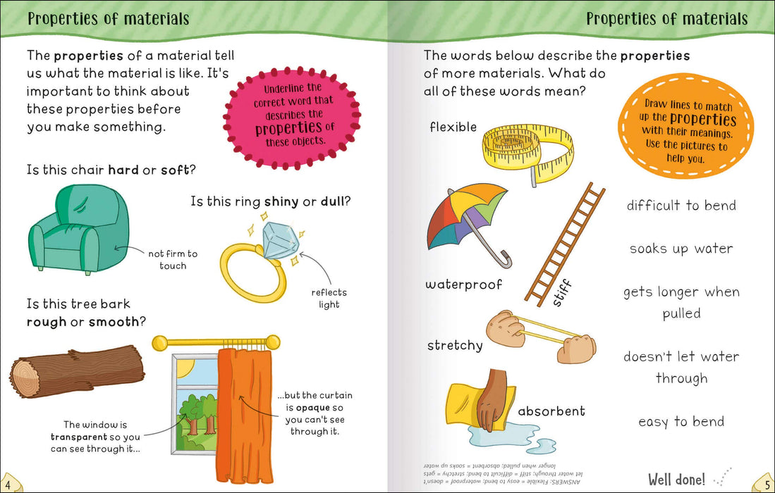 Get Set Go Science : Everyday Materials Wipe Clean (Age 5-7)