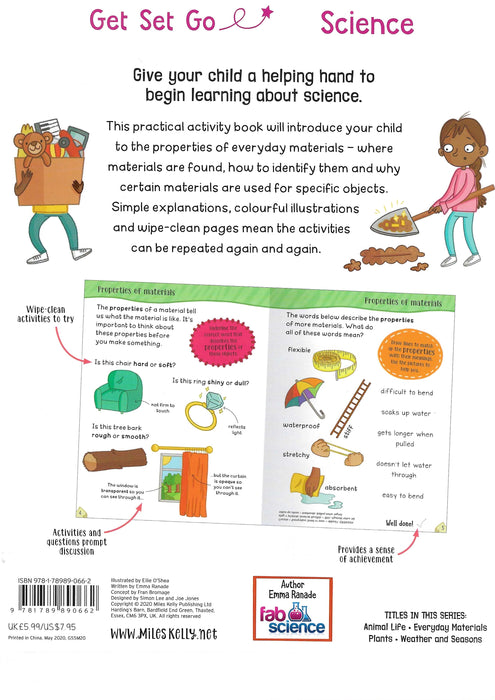 Get Set Go Science : Everyday Materials Wipe Clean (Age 5-7)