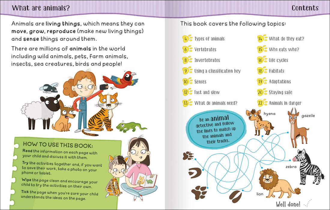 Get Set Go Science : Animal Life Wipe Clean (Age 5-7)