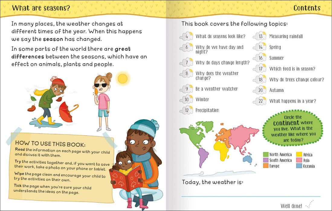 Get Set Go Science : Seasons And Weather Wipe Clean (Age 5-7)