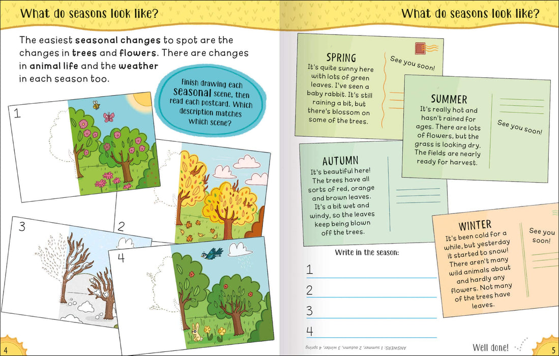 Get Set Go Science : Seasons And Weather Wipe Clean (Age 5-7)