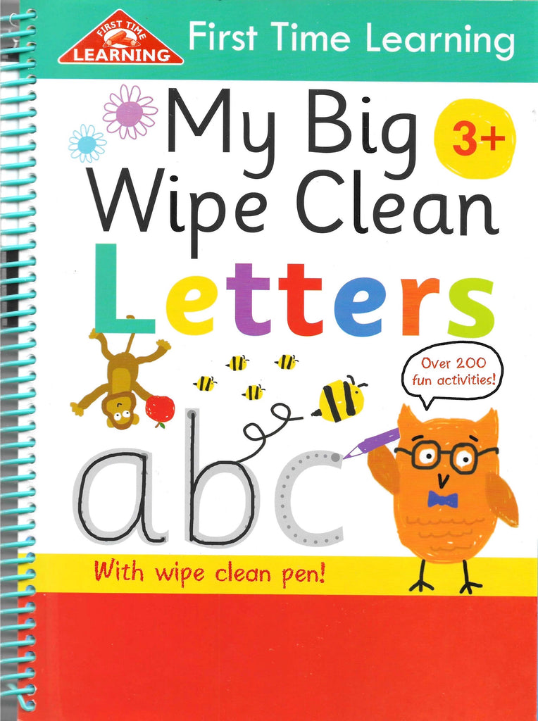First Time Learning : My Big Wipe Clean - Letters (Age 3+)