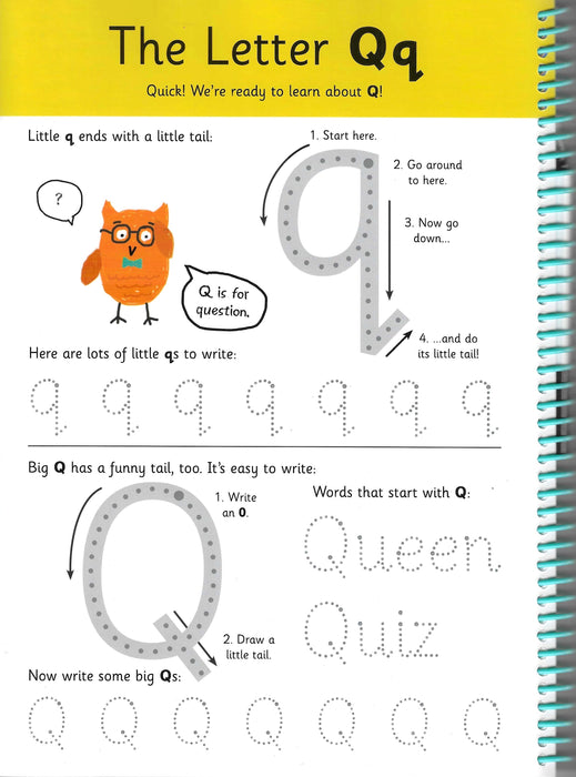 First Time Learning : My Big Wipe Clean - Letters (Age 3+)