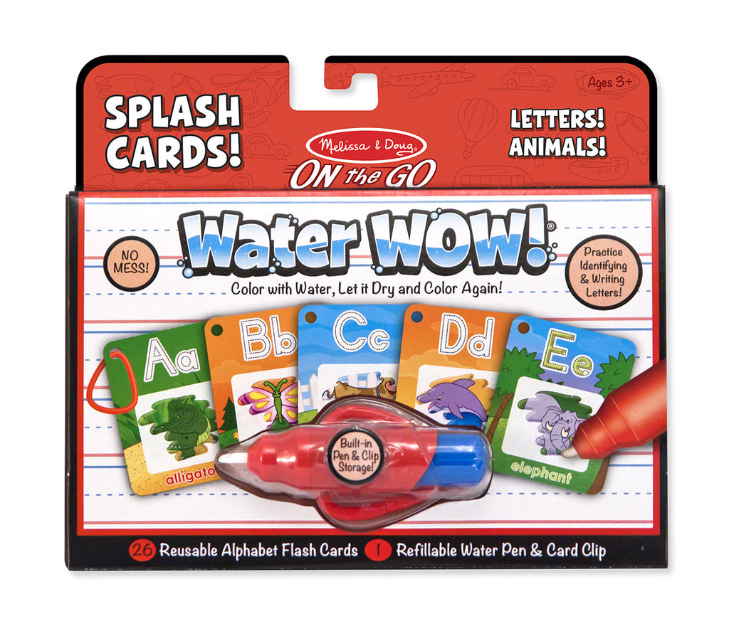 Water Wow! Splash Cards On the Go Letters! Animals!