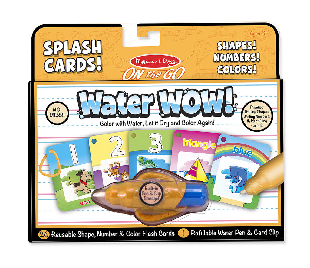Water Wow! Splash Cards On the Go Shapes! Numbers! Colors!