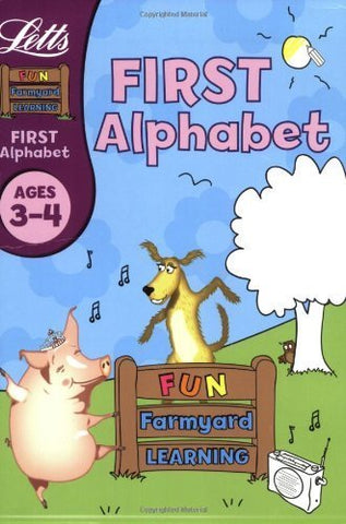 Letts Fun Farmyard Learning : First Alphabet Age 3 To 4