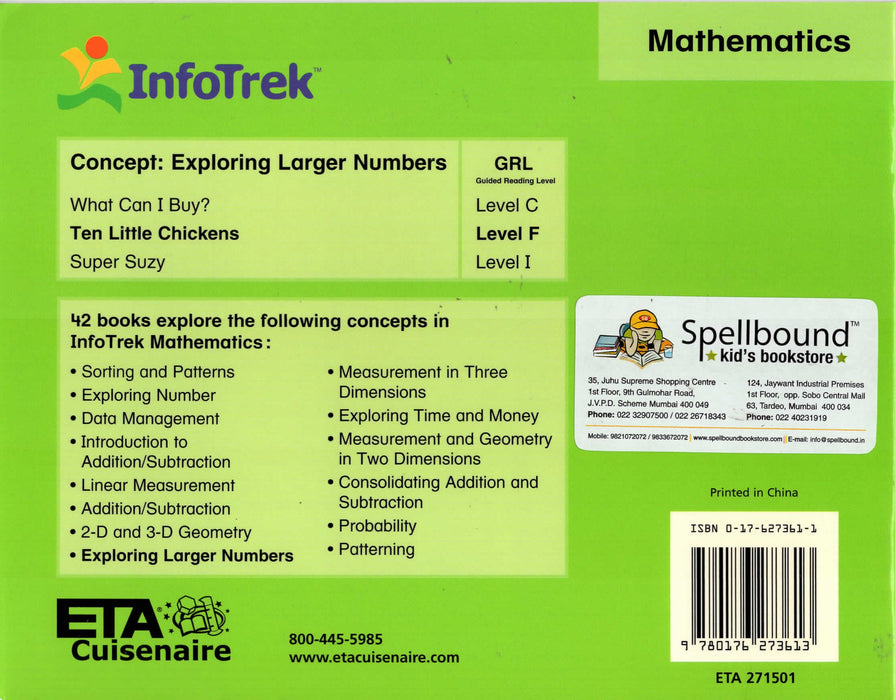 Infotrek Mathematics: Ten Little Chickens