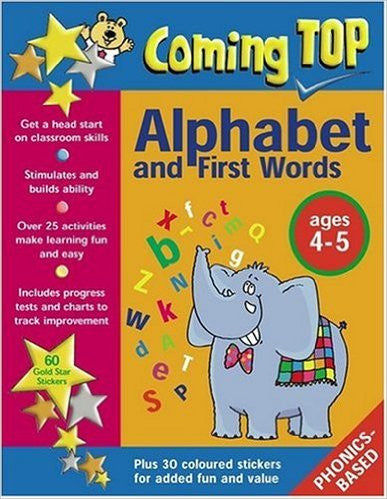 Coming Top Alphabet And Words Age 4-5 With Sticker