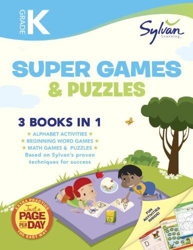 Sylvan Super Games & Puzzles Grade K