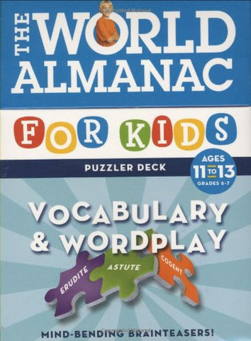 World Almanac Vocabulary & Wordplay Ages 11 - 13 Flash Cards