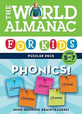 World Almanac For Kids Puzzler Deck Phonics Ages 5-7 Flash Cards