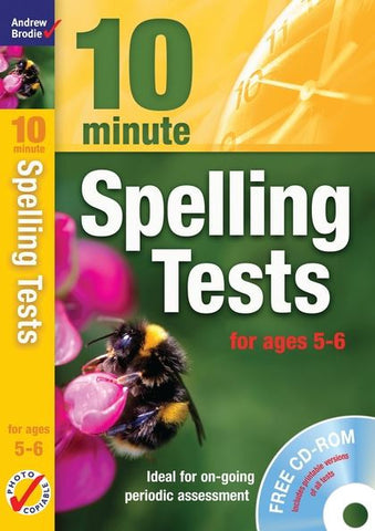 Andrew Brodie 10 Minute Spelling Tests Ages 5-6 With CD