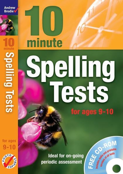 Andrew Brodie 10 Minute Spelling Tests Ages 9-10 with CD