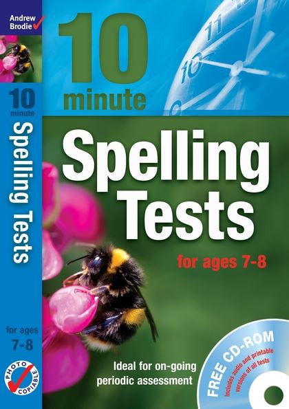 Andrew Brodie 10 Minute Spelling Test Age 7-8 with CD