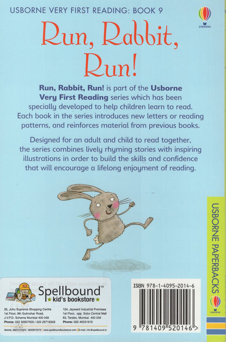 Usborne Very First Reading Book 9: Run, Rabbit, Run!