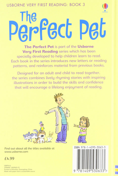Usborne Very First Reading Book 3: The Perfect Pet