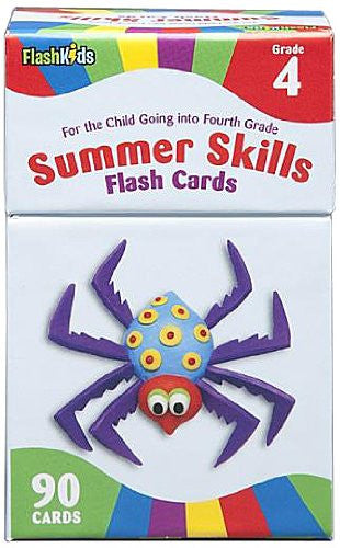 Summer Skills Flash Cards Grade 4