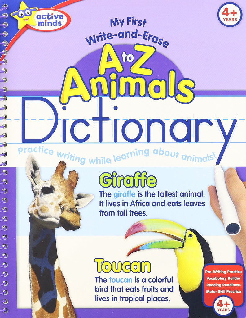 Active Minds A To Z Animals Dictionary Wipe Off