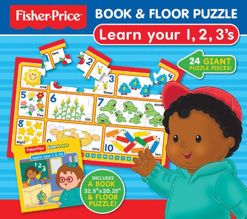 Fisher Price Book & Floor Puzzle Learn 123