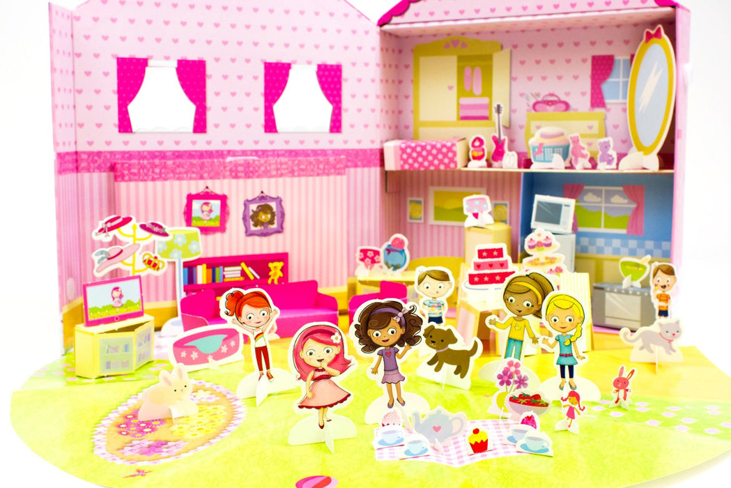 Pinkabella's Playhouse Activity Book and Playset