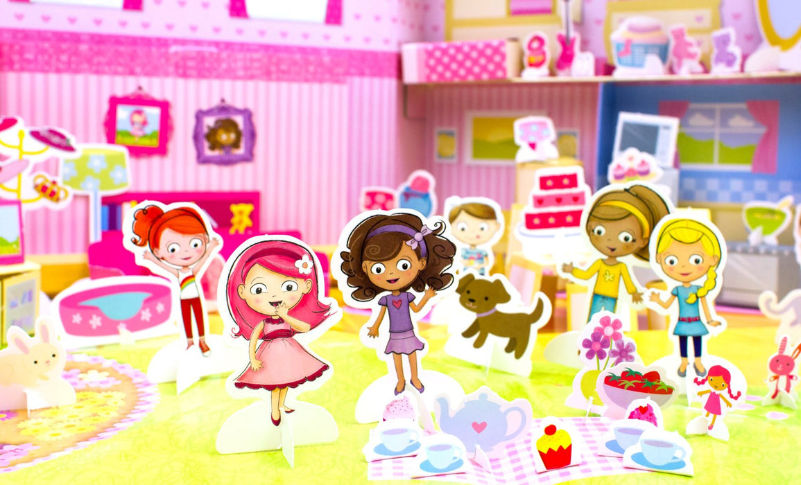 Pinkabella's Playhouse Activity Book and Playset