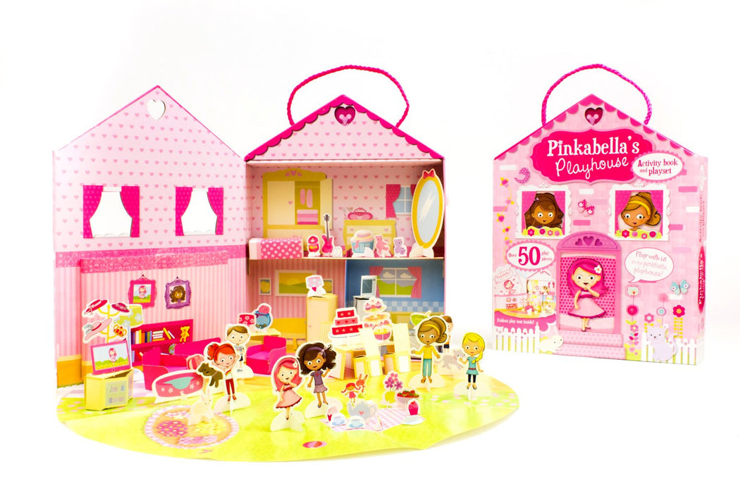 Pinkabella's Playhouse Activity Book and Playset