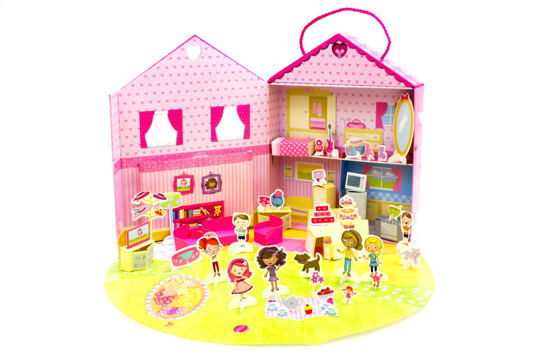 Pinkabella's Playhouse Activity Book and Playset
