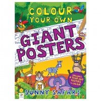 Colour Your Own Giant Posters : Sunny Safari