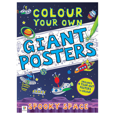 Colour Your Own Giant Posters : Spooky  Space