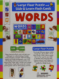Large Floor Puzzle And Slide & Learn Flashcards Words