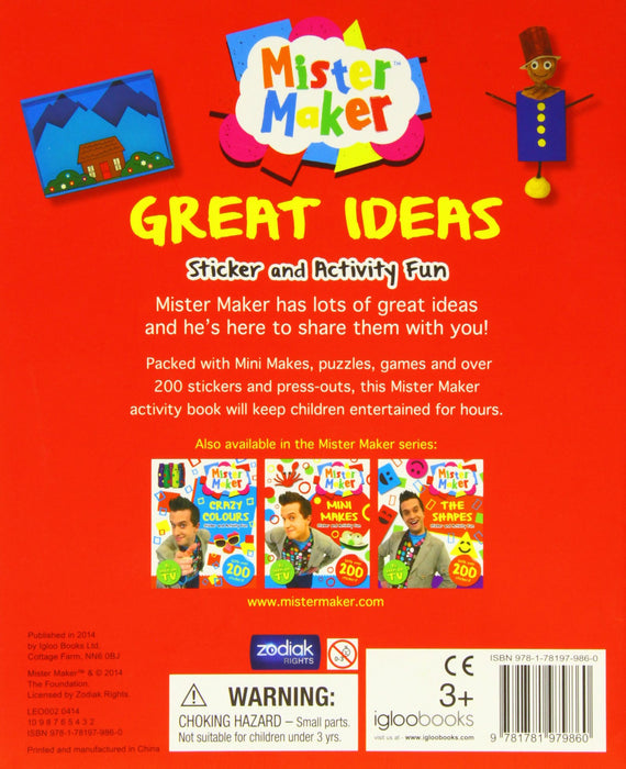 Mister Maker Great Ideas Sticker and Activity Fun