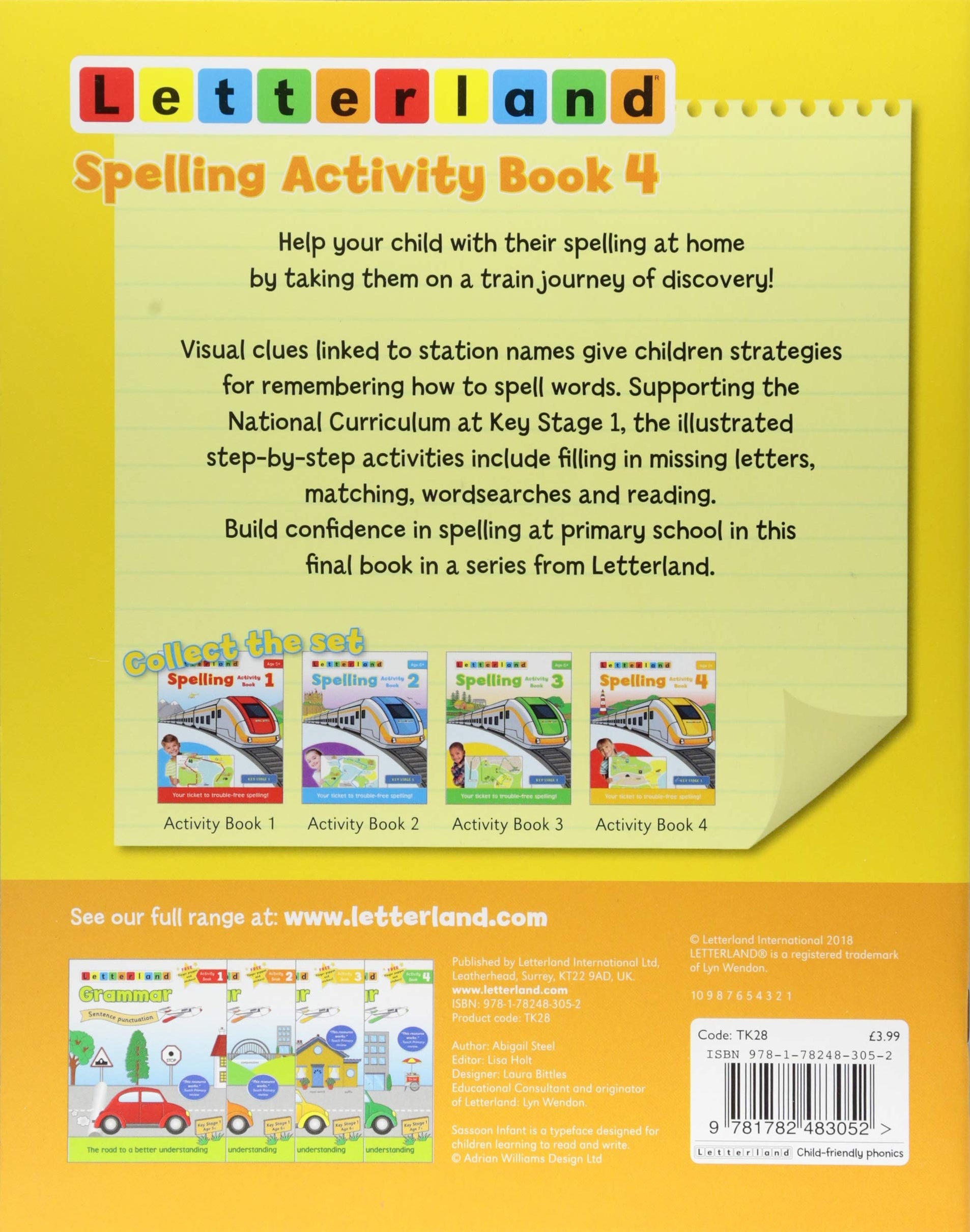 Letterland Spelling Activity Book 4 — Spellbound Kids Bookstore