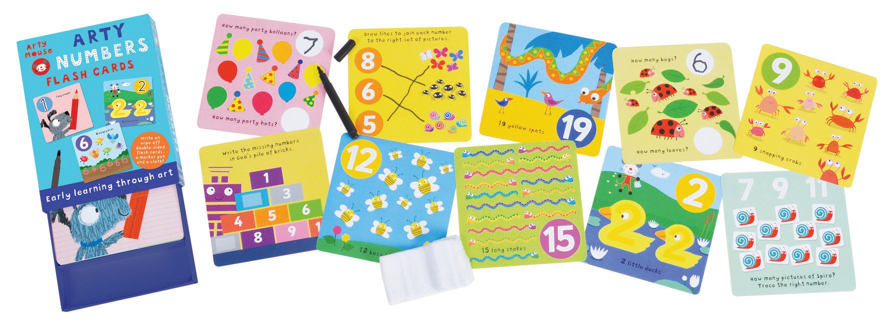 Arty Mouse Arty Numbers Flash Cards