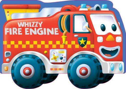 Whizzy Fire Engine Shaped Vehicle Board Book