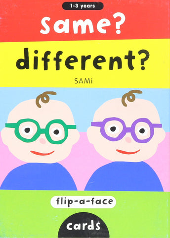 Flip A Face Cards: Same? Different?