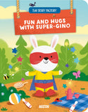 Fun And Hugs With Super-Gino - Board Book with Finger Puppet