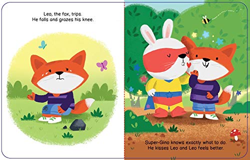 Fun And Hugs With Super-Gino - Board Book with Finger Puppet