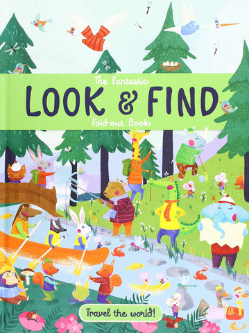 Look & Find : Travel the world! Fold-out Book