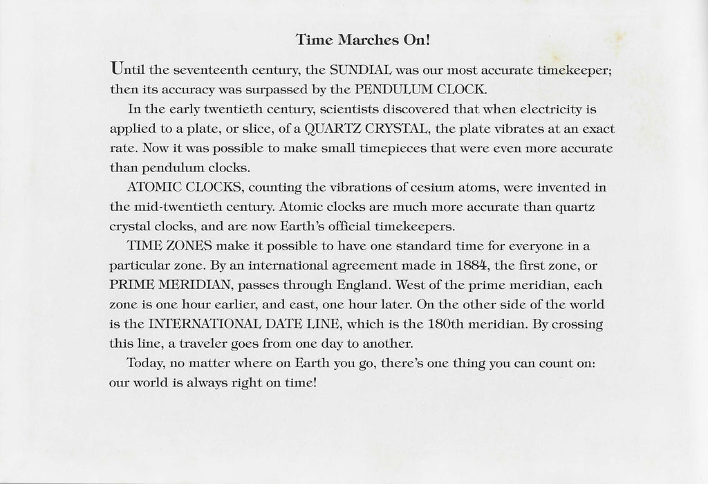 How Do You Know What Time It Is?